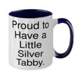 thumbnail image 2 of Proud to Have a Little Silver Tabby. Silver Tabby Cat Two Tone 11oz Mug, Love Silver Tabby Cat Gifts, Cup For Friends, , Funny cup, Gift for coffee lover, Unique coffee mug, Novelty mug, Funny gift, 2 of 2