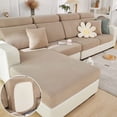thumbnail image 1 of Housse de Canapé Extensible 2024 2023, Housses de Coussin de Canapé Antidérapantes, Housses de Sectionnel en L, Housse de Chaise Longue (Camel Chaise Cover), 1 of 7
