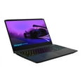 thumbnail image 3 of Lenovo IdeaPad Gaming 3 15IHU6 82K1 - 180-degree hinge design - Intel Core i7 - 11370H / up to 4.8 GHz - Win 11 Home - GF GTX 1650 - 8 GB RAM - 256 GB SSD NVMe, TLC + 1 TB HDD shingled magnetic recording (SMR) - 15.6" IPS 1920 x 1080 (Full HD) @ 120 Hz - Gigabit Ethernet - Wi-Fi 6 - shadow black - kbd: US, 3 of 9