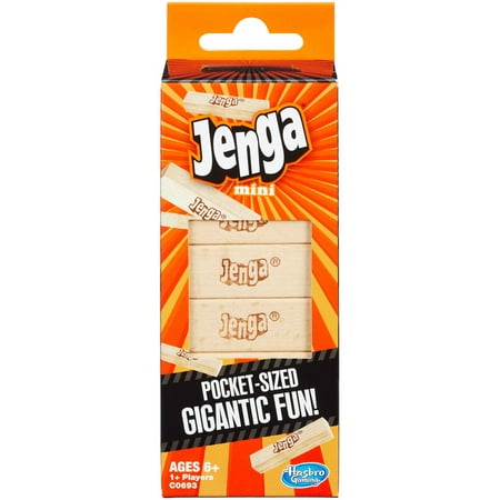 Jenga Mini Game, for Kids Ages 6 and up, for 1 or More Players, Mini Version