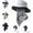 Grey*1, variant on Breathable Fisherman Hat with Detachable Face Mask, 2026 New Fisherman's Sun-Protective Face Covering Adjustable Unisex