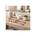 thumbnail image 2 of Contemporary Beaded Garland Accent for Home Decor - Refined Bathroom, Office, Room and Living Room Styling - Elegant Decorative Ornaments for Shelf and Coffee Table Display - 2", Ivory & Tan, 2 of 13