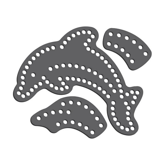 Magnetic Rhinestone Template(s) - DOLPHIN 5"