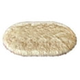 thumbnail image 5 of Soho Luxurious Faux Sheepskin Oval Shape White with Brown Tips Shag Area Rug, 5 of 5