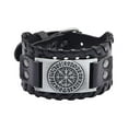 thumbnail image 2 of Estilo punk cuerda aleación para hombre pulsera brazalete de Cuero PU Plata Yuyangstore Pulseras anchas de puño, 2 of 8