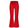 thumbnail image 3 of TiaoBug Pantalons Évasés pour Filles Leggings de Yoga Athlétiques Modernes Jazz Latin Hip Hop Danse de Rue Pantalons de Danse Rouges 14, 3 of 6