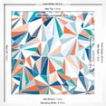 thumbnail image 5 of Art.com Geometric Pattern - Orange, Teal and Blue 2 Art Print by Dominique Vari, White Frame Wall Art, 21" x 21", 5 of 5
