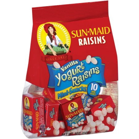 Vanilla Yogurt Raisins Mini-snacks (Pack of 2) (Best Tasting Vanilla Yogurt)