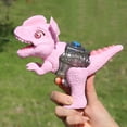 thumbnail image 4 of Squirt, extremidades delanteras flexibles, remojo de agua para fiestas al aire libre, playa y patio dilofosaurio rosa, 4 of 9