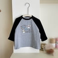 thumbnail image 2 of CONZONE Toddler Baby Boys T Shirts Cartoon Graphic Long Sleeve Tee Shirt for Boys Crew Neck Lightweight Loose Fit Kids Spring Summer Tops, 2 of 9