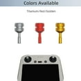 thumbnail image 2 of Sunnylife 1 Pair Aluminum Alloy Remote Controller Rocker Detachable Parts Sticks Drone Joystick Replacement for DJI Mini 3 Pro Gold, 2 of 7