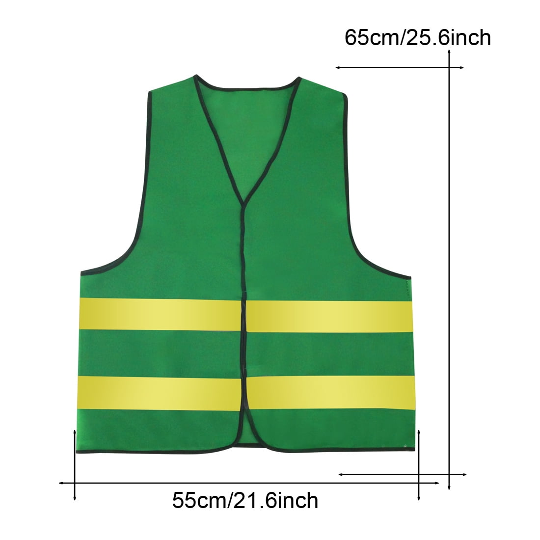 Mens 5/10 Pack High Visibility Reflective Vest Hi-vis Bright Color Construction Safety Vest (5 Pack-Green2)