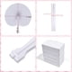 thumbnail image 2 of Abanicos de mano plegables Bestage, 100 paquetes, blancos, para bodas, 2 of 7