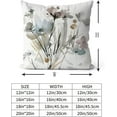 thumbnail image 3 of Brown Cream Grey Teal Floral Pillow Covers Watercolor Flower Couch Pillow Cases Rustic Abstract Modern Throw Pillows Set of 2 Farmhouse Home Decor for Room Bedroom Bed Cushion Outdoor 20x20'''', 3 of 6