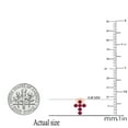 thumbnail image 3 of Dazzlingrock Collection Round Ruby Mini Cross Pushback Stud Earrings for Women (Color Red, Clarity Highly Included) in 14K Rose Gold, 3 of 4