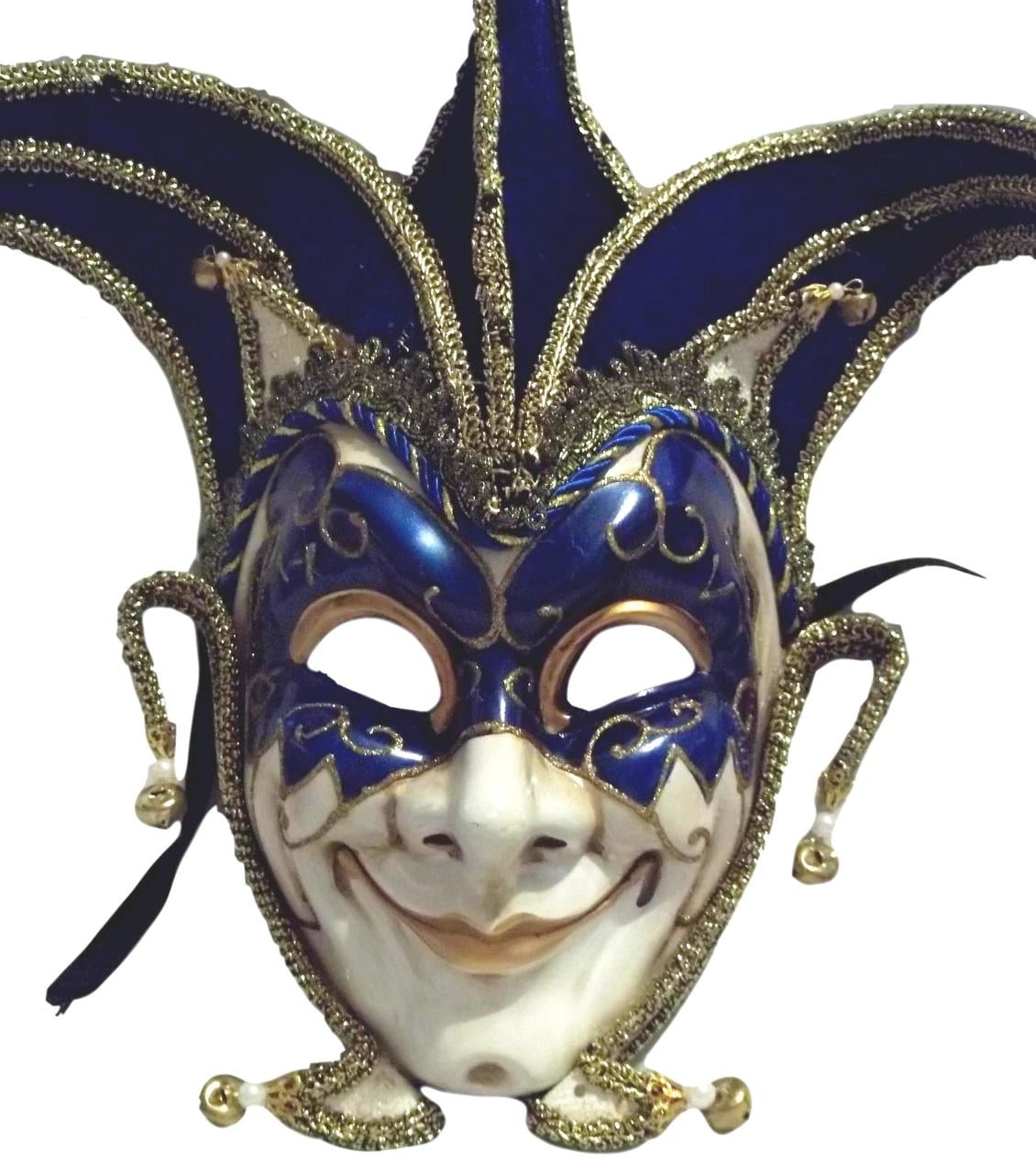 Mardi Gras Masquerade Festive Jester Half Mask 