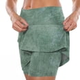 thumbnail image 2 of Jxximdong Skorts for Women Women's Fashionable Athleisure Skirt With Pockets Camouflage Printed Mid Rise Skirts Tennis Skirts Green XXXXL Culottes, 2 of 9