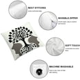 thumbnail image 6 of nygtbtfer Christmas Pillow Covers White Black Christmas Decor Throw Pillows Winter Holiday Outdoor Cushion Cases for Couch Bed Decorations,Multi-Size White, 6 of 7