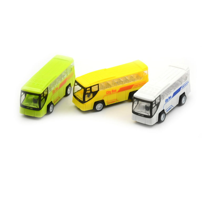Buytra 1PC New Scale School Bus Miniature Car Model Educational Toys for  Children Plastic Toy Vehicles Model For Kids Gifts