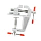 thumbnail image 3 of Soporte para prensa de tornillo de banco doméstico, ajustable, portátil, multifunción, antideslizante, mini. Plata, 3 of 8
