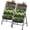Black With Wheels (25.6"d × 26"w × 48"h) X 2pcs, variant on 4FT Vertical Garden Bed, 5 Tiers Raised Garden Planter, 25.6 * 26 * 48Inch with 4 Hooks & 4 Wheels, Vegetable Flower Stand for Garden Patio Yard, Black