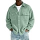 thumbnail image 2 of Top Abrigo Hombres Color Sólido Manga Larga Botón Cuello Moda Casual Verano Al Aire Libre Diario, 2 of 7