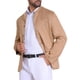 thumbnail image 4 of CHAQUETA DE TRAJE CASUAL PARA HOMBRE INSPIRE CHIC, CON CUELLO ALTO, DE UN SOLO BOTÓN, EN SEDA SUEDE, TALLA 2XL, COLOR CAQUI, 4 of 6