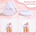 thumbnail image 3 of 20pcs Triangle Powder Puff, Loose Powder Puffs Makeup Puff for Face Powder, Setting Powder Puff for Make Up, Face Puff Pads for Press Powder, Sponge Powder Applicator for Face and Eye (White), 3 of 5