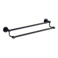 thumbnail image 3 of SHOWERORO Wall Mounted Bathroom Towel Rack Black Stainless Steel Hanger 1Pcs, 3 of 7