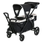Baby Trend Expedition 2-in-1 Stroller Wagon PLUS w/Canopy Basket, Modern Khaki