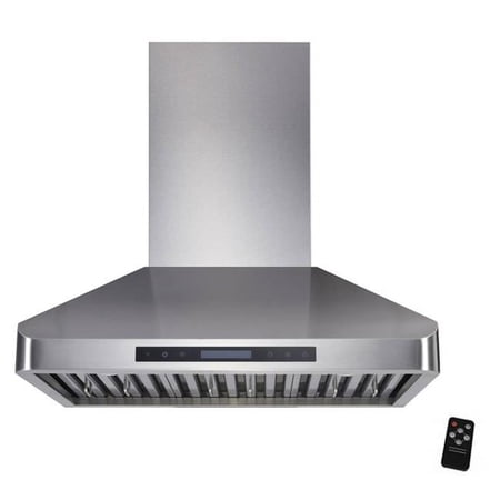 Awoco RH-WT-30 30" Supreme Wall Mount Chimney Range Hood, 4-Speed, 900 CFM