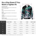 thumbnail image 5 of Pofeuu Hungry Tyrannosaurus Print Sun Protection Outdoor Lightweight Full Zip UV Cooling Hoodie Long Sleeve Summer Clothing for Outdoor Hiking-Medium, 5 of 5