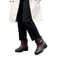 thumbnail image 3 of FRSASU Women's Rain Boots Ankle Rainboot Anti Slipping Waterproof Casual Garden Outdoor Kitchen Hiking Camping Boots Brown, 3 of 7
