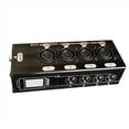 thumbnail image 2 of 2Pc 4-Channel 3-Pin XLR Audio and over Network Cable Extender, DMX512 Network Signal Extender , Female,2 x 4-Channel Audio/ Network Extender,Black, 2 of 4