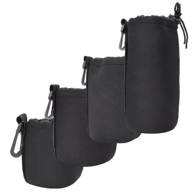 Lens Storage Bag,4PCS S M L Portable Lens Storage Bag Neoprene Lens Storage Bag Next-Gen Design