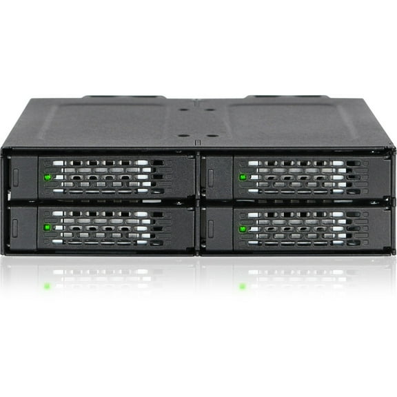 Icy Dock ToughArmor MB699VP-B V3 4x2.5" NVMe U.2/U.3 SSD PCIe 4.0 Mobile Rack