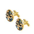 thumbnail image 2 of Basketball Stylish Men's Cufflink Set & Shirt Clip, for Formal Attire, Made of Stainless Steel, Ideal for Weddings and Business Meetings, 2 of 6