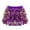 Purple, variant on Jowowha Women's Shiny Sequin Ruffle Skirt High Waist Layered Hem Sparkle Glitter Mini Short Skirts Purple One Size