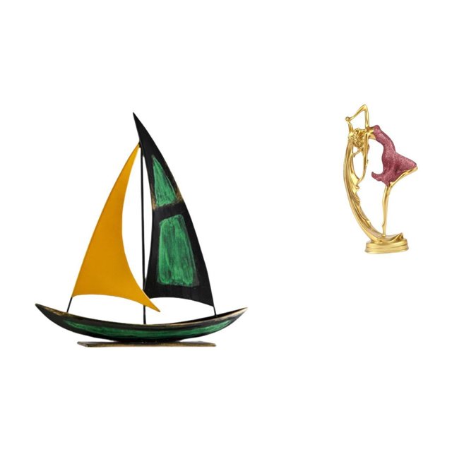 Escultura De Bailarina De Ballet De Velero De Hierro, Adorno De Mesa, Figura De Arte De Resina, Colección De Decoración Feng Shui Para Escritorio, Estantería Y Decoración Del Hogar.