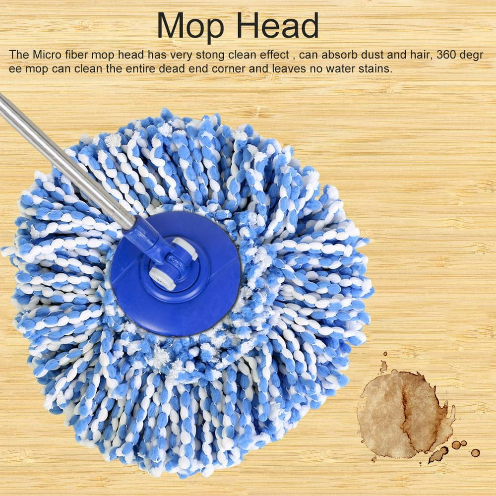 OTVIAP Floor Mop,Spinning Mops Head Microfiber Refill Magic Rotating 360° Mop for Cleaning