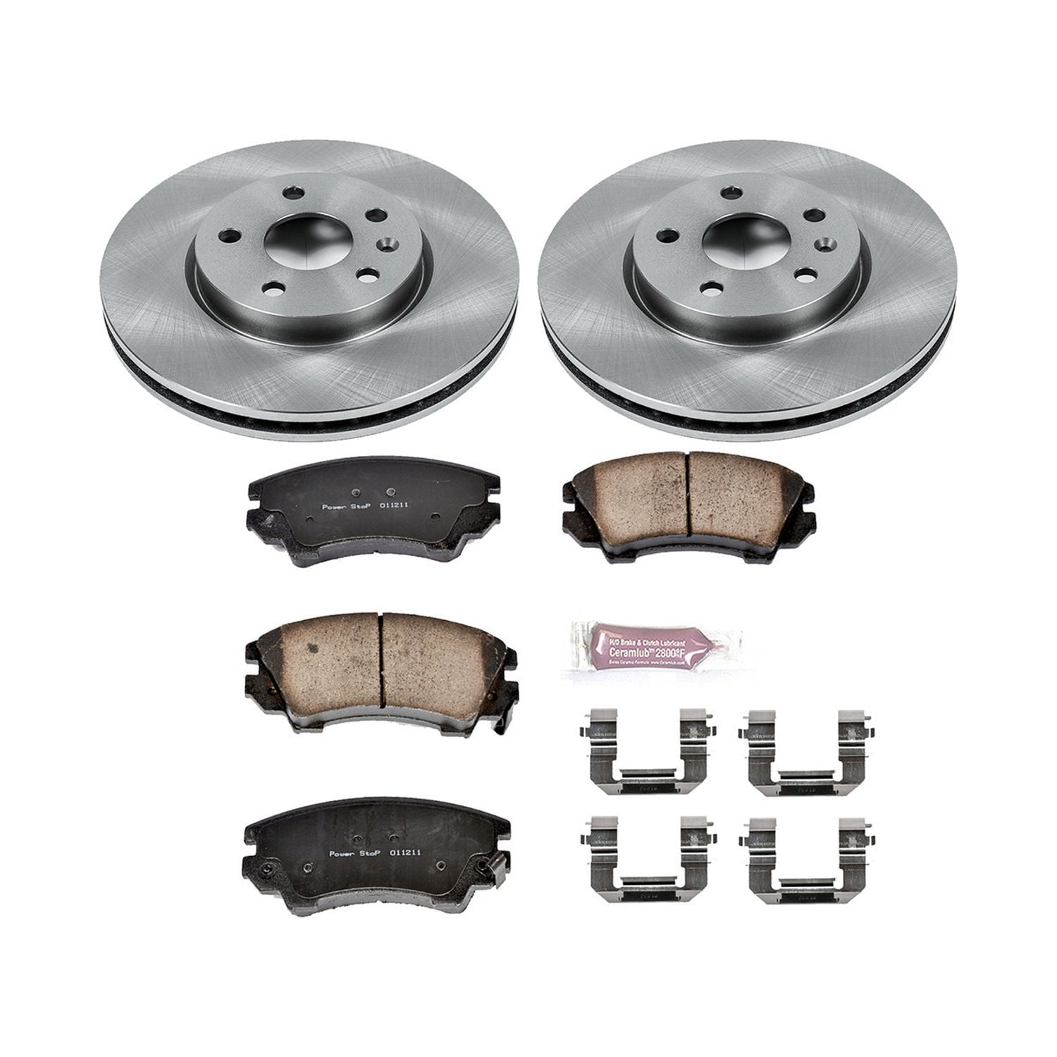 Power Stop Front Stock Replacement Brake Pad and Rotor Kit KOE3031