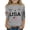 #A03-Gray, variant on Abcomgle Girls 4th Of July Shirts 2026 USA Flag Graphic Patriotic Tops 3/4 Sleeve Crewneck T Shirt Funny Independent Day T-Shirt,Navy,11-12Years