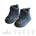 thumbnail image 3 of Botas De Nieve Botas planos de cuero de PU Botas casuales para niños Botas cálidos Felpa impermeable para viajes al aire libre Ndcxsfigh Tenis De Mujer Tenis De Hombre, 3 of 8