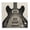 Electric Guitar Musician Instrument, variant on Stupell Industries Modern Simple Chic Guitar Canvas Art, 17 x 17, by Deborah Revell