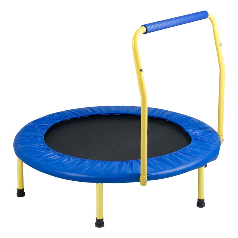 36-Inch Collapsible Kids Trampoline with Handles photo 1