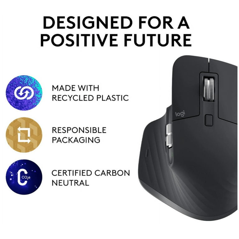 Restored Logitech MX Master 3S (Graphite)(Like New) (Refurbished