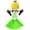 Fluorescent Green, variant on Adult Yellow Cartoon Cosplay Costume Set Halloween Funny Group Dress Up Tutu Skirt Suspenders Goggles Hat Gloves One Size