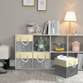 thumbnail image 4 of WEETOO 12" Foldable Fabric Storage Bins, 4-Pack with Handles for Closet Shelves Cabinets, 4 of 7