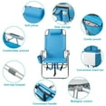 thumbnail image 6 of Blue Padded Beach Chair Heightened,Weight Capacity 220Lbs,Lightweight And Easy To Carry And Move, 6 of 9
