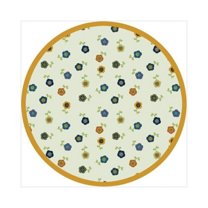 Joy Carpets Kid Essentials Awesome Blossom 54" Round Indoor Area Rug in Color Bold